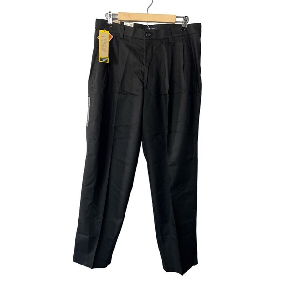 Dockers Black Satin Defender Pleat Front Khakis 43x32 NWT - Picture 1 of 5